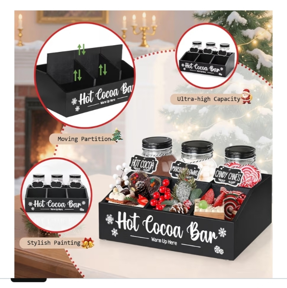 Hot Cocoa Bar Set. Great Gift - Picture 5 of 9